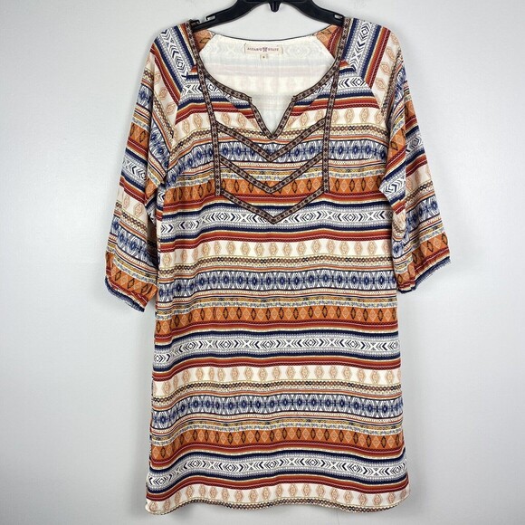 ⭐️ Altar'd State Dress sz Small Knee Length Southwestern Festival Boho - Picture 1 of 7
